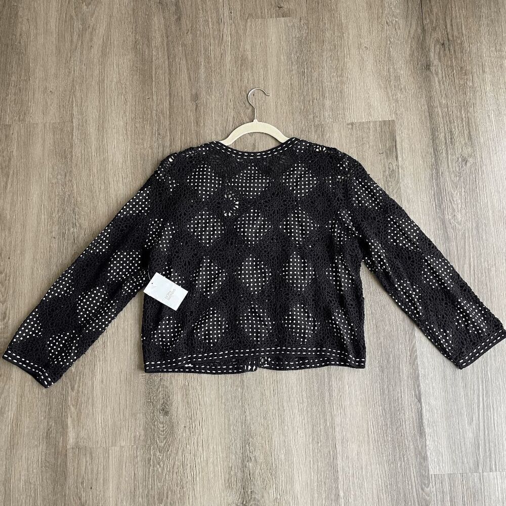 NWT Marisa Christina Crochet Jacket Vintage Large - Picture 7 of 7